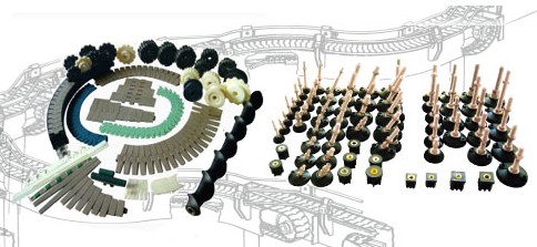 滾筒輸送配件之星形輪